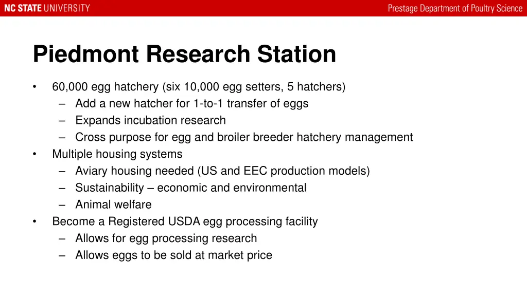 piedmont research station