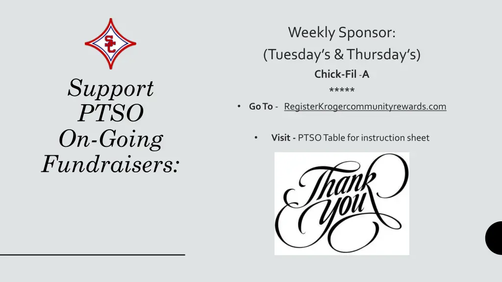 weekly sponsor tuesday s thursday s