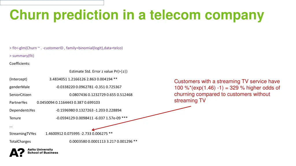 churn prediction in a telecom company 1