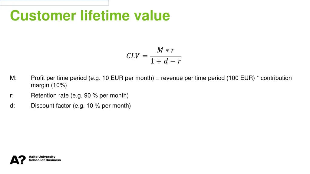 customer lifetime value 3