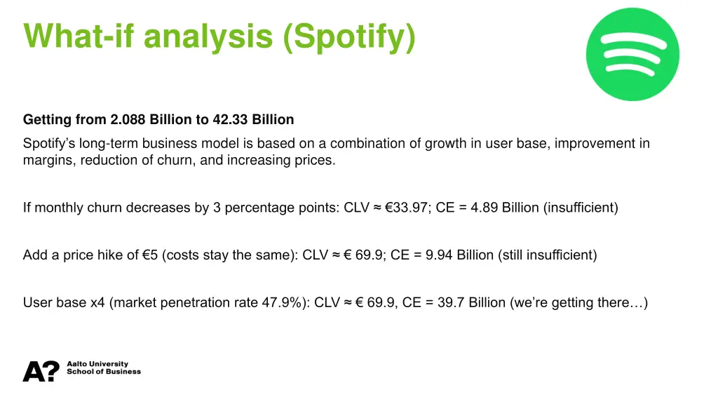 what if analysis spotify 1