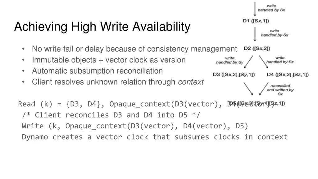 achieving high write availability 3