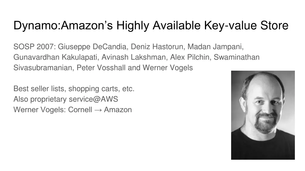 dynamo amazon s highly available key value store