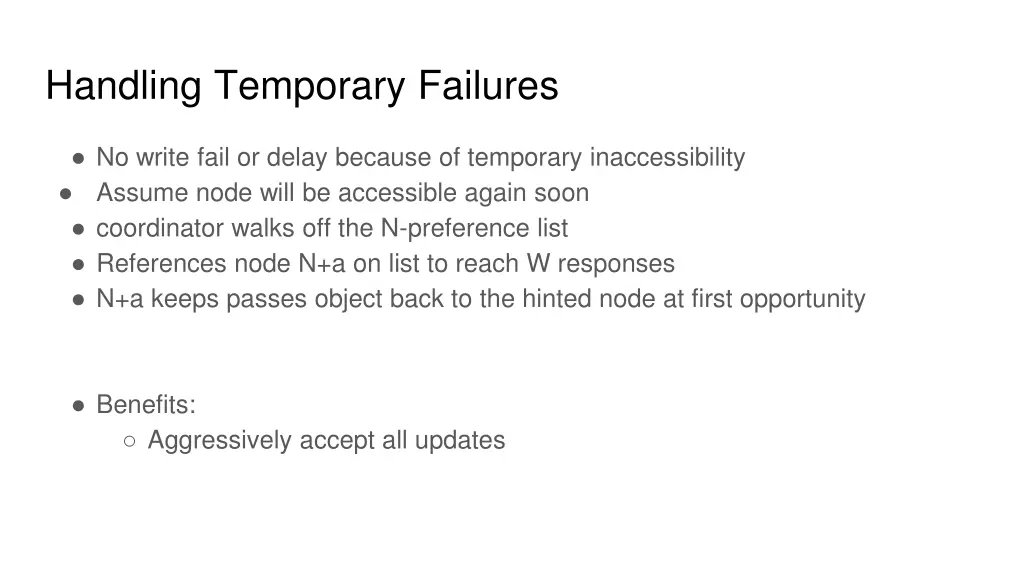 handling temporary failures