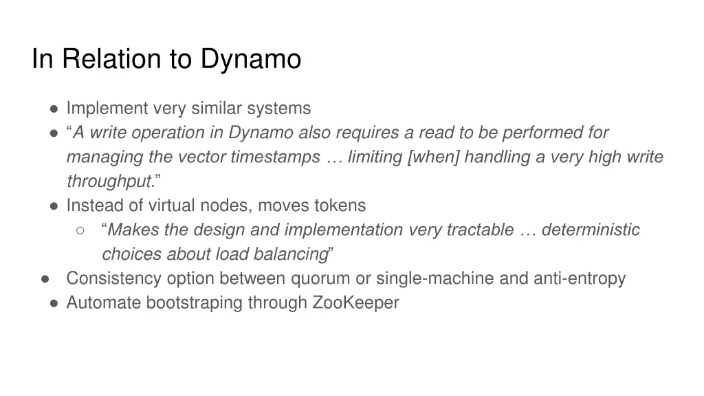 in relation to dynamo