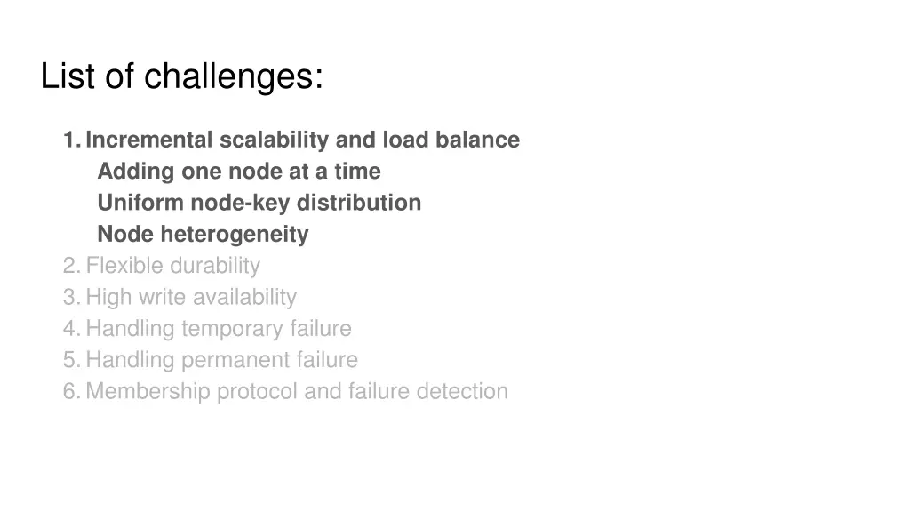 list of challenges 1