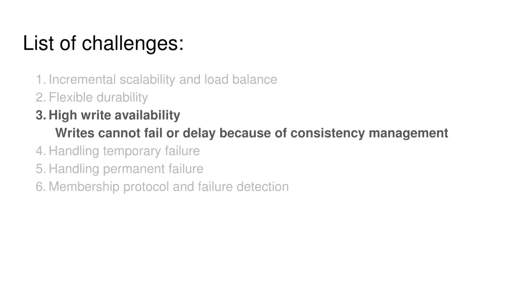 list of challenges 3