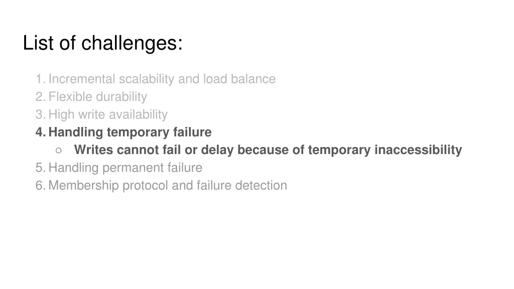 list of challenges 4