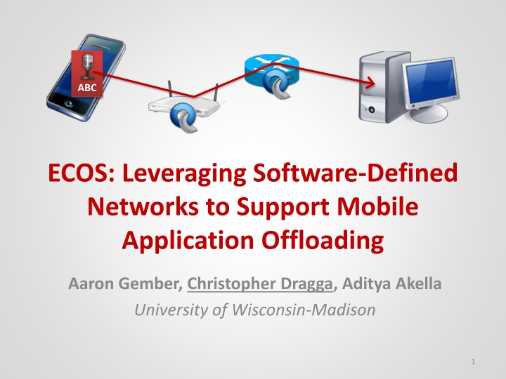 ecos leveraging software defined networks