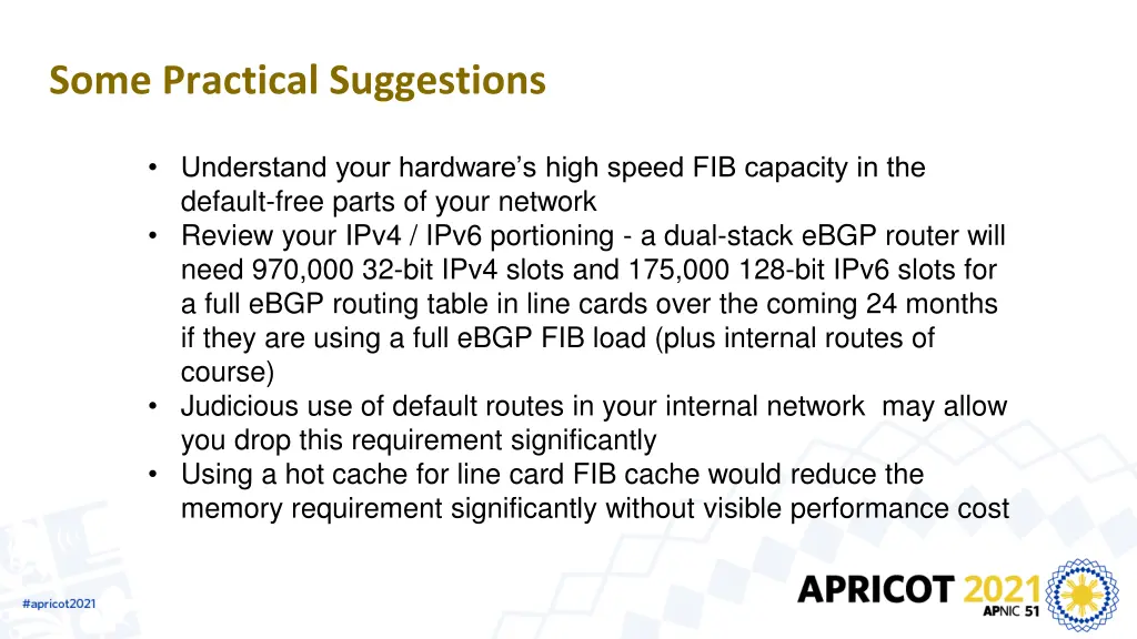 some practical suggestions