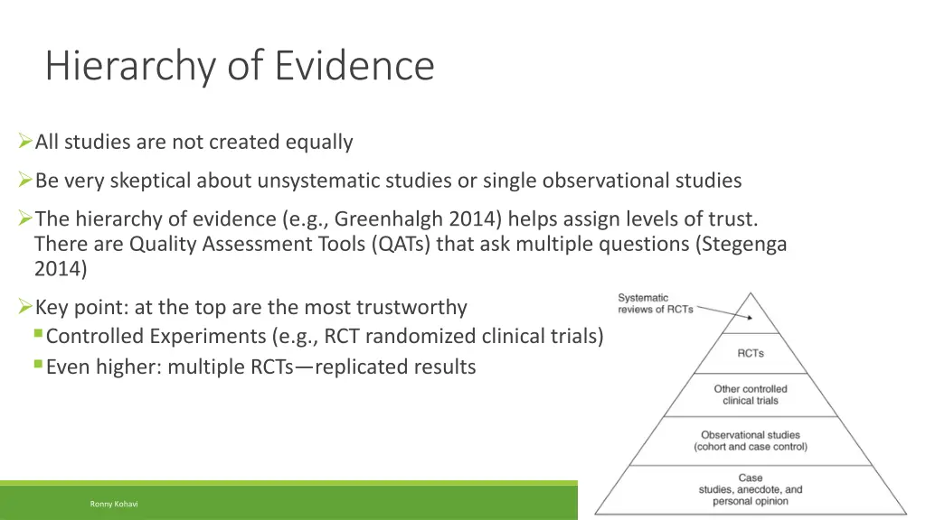 hierarchy of evidence