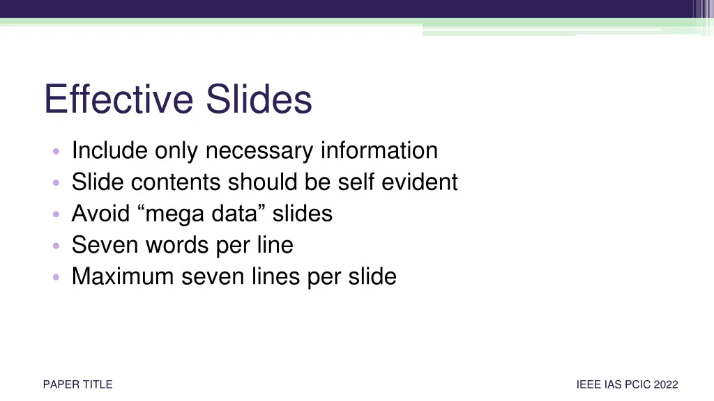 effective slides