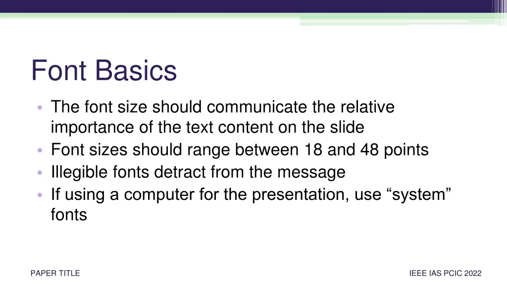 font basics