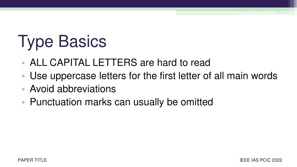 type basics