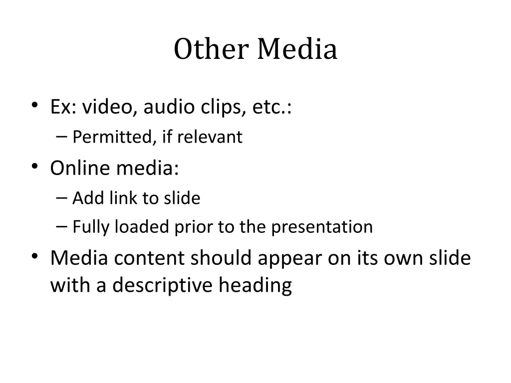 other media