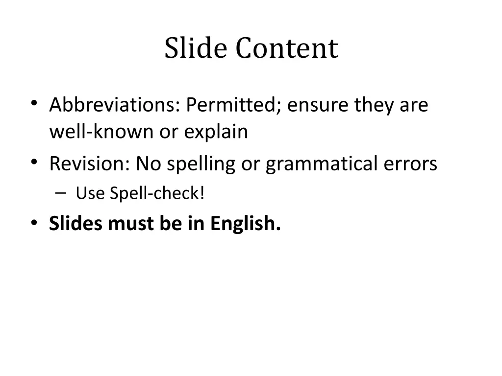 slide content 1