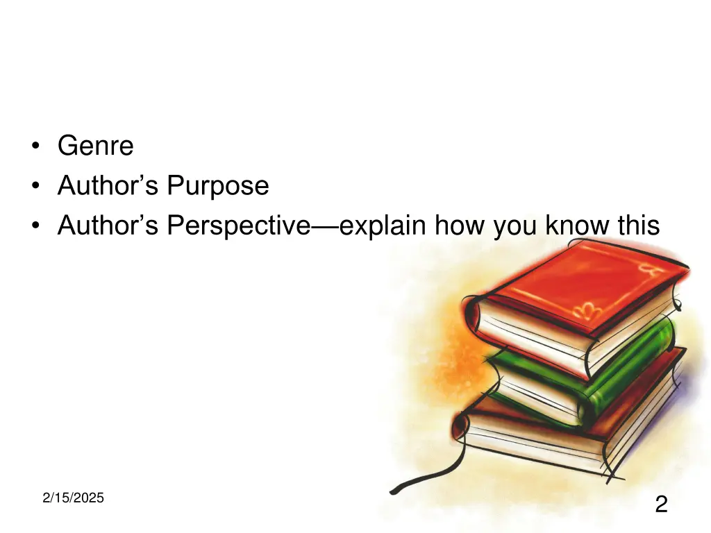 genre author s purpose author s perspective