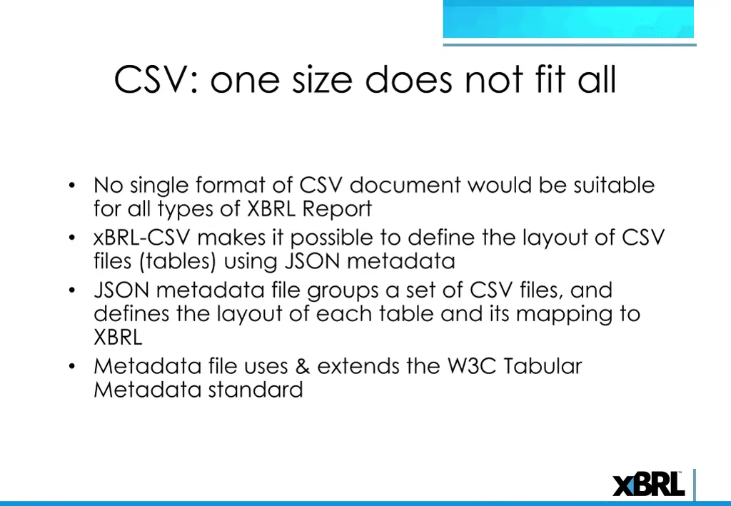csv one size does not fit all