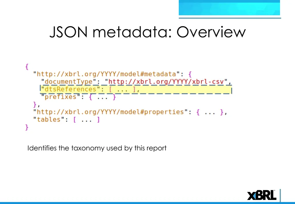 json metadata overview 2