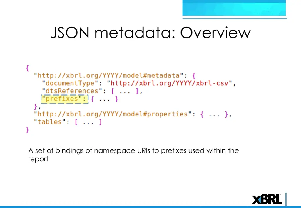 json metadata overview 3