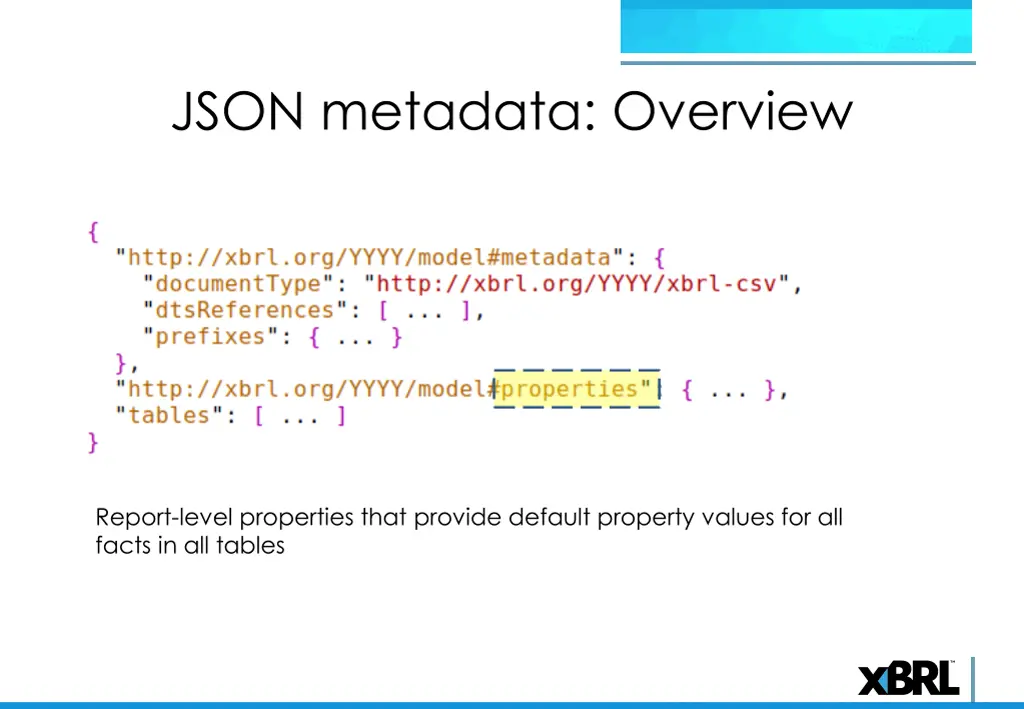 json metadata overview 4