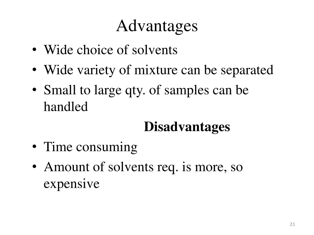 advantages