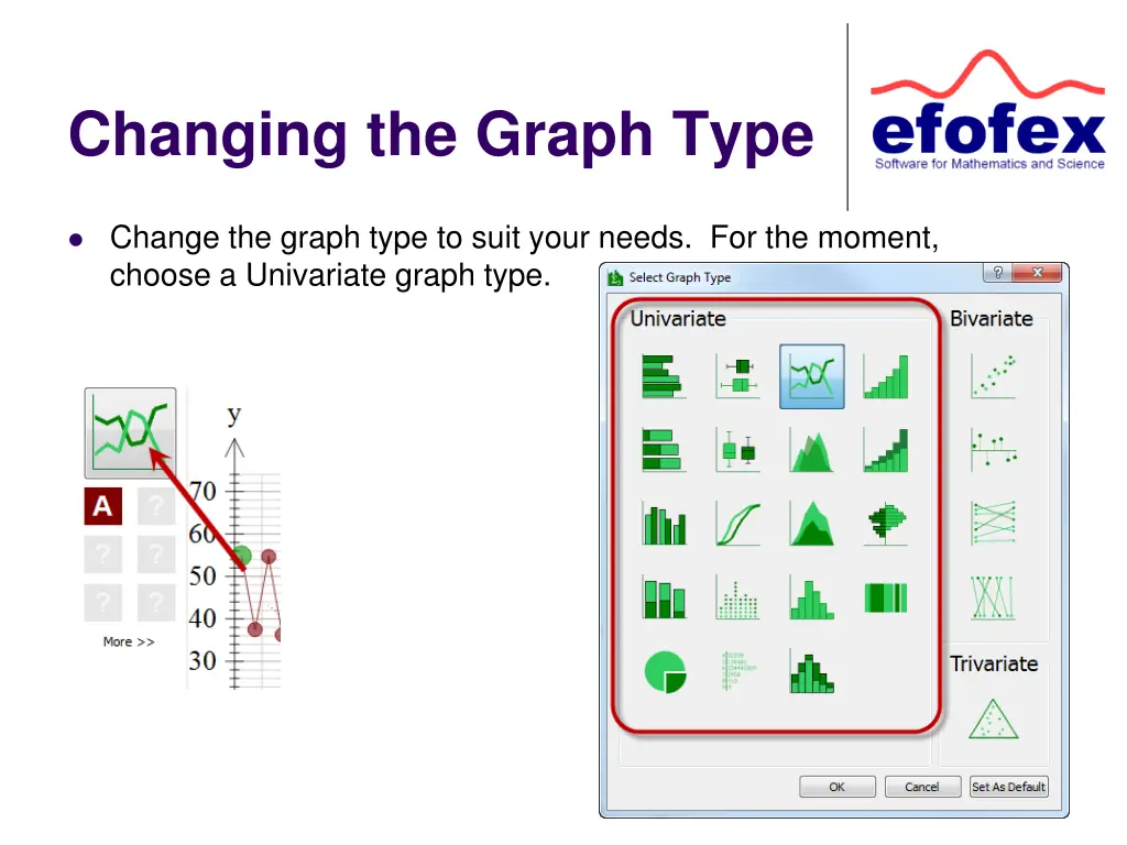 changing the graph type