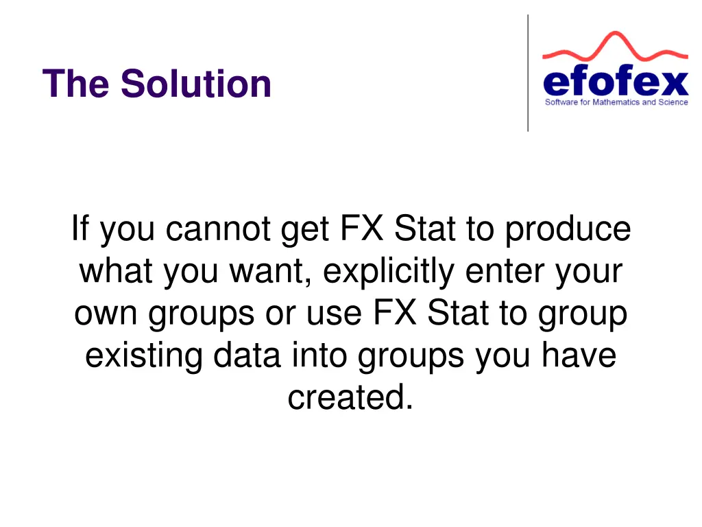 the solution