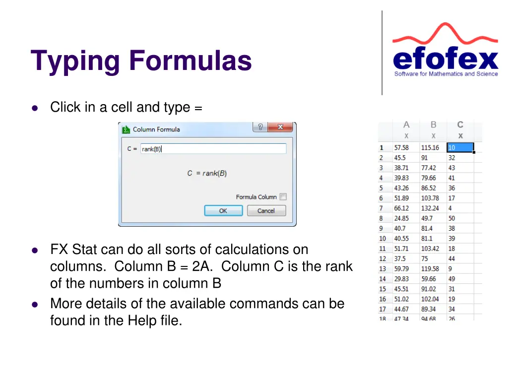 typing formulas