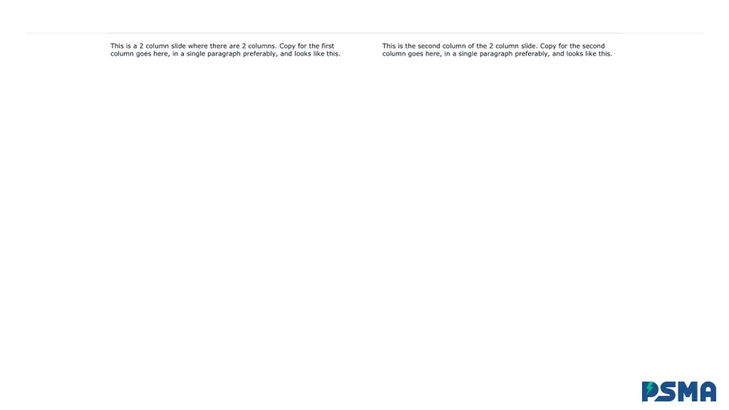 this is a 2 column slide where there