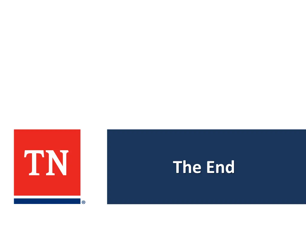 the end