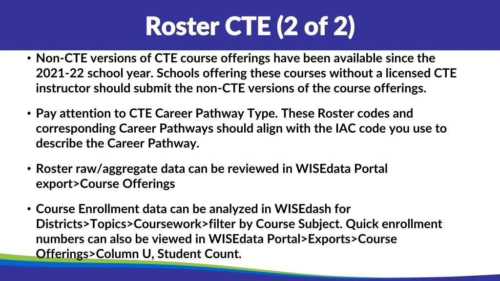 roster cte 2 of 2 roster cte 2 of 2