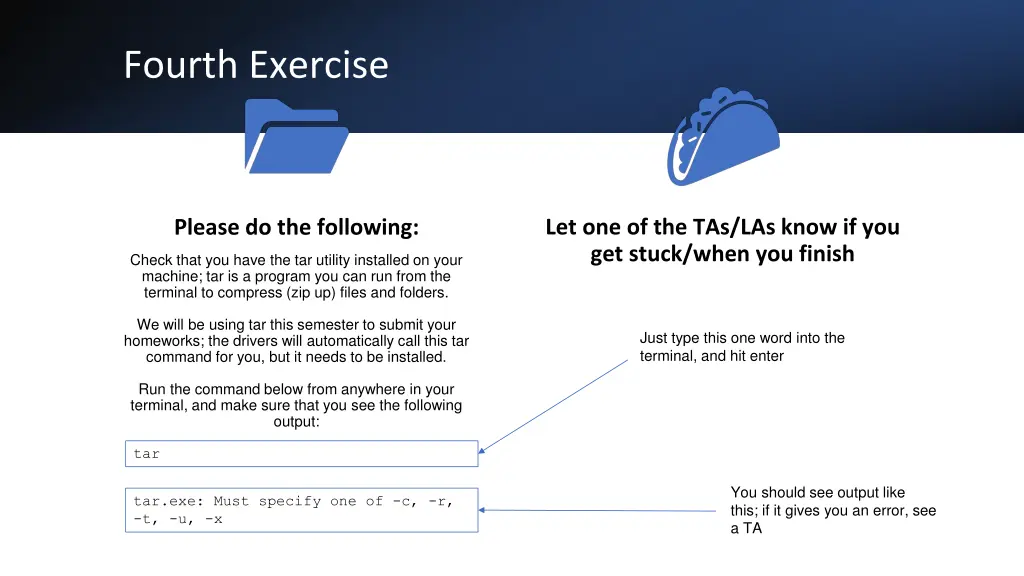 fourth exercise