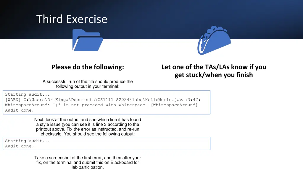 third exercise 1