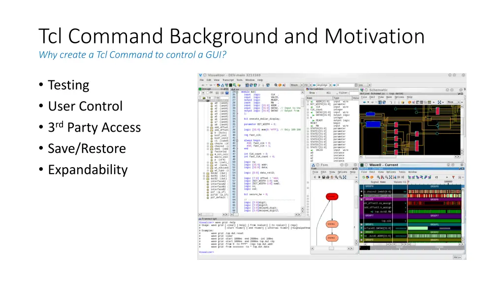tcl command background and motivation why create