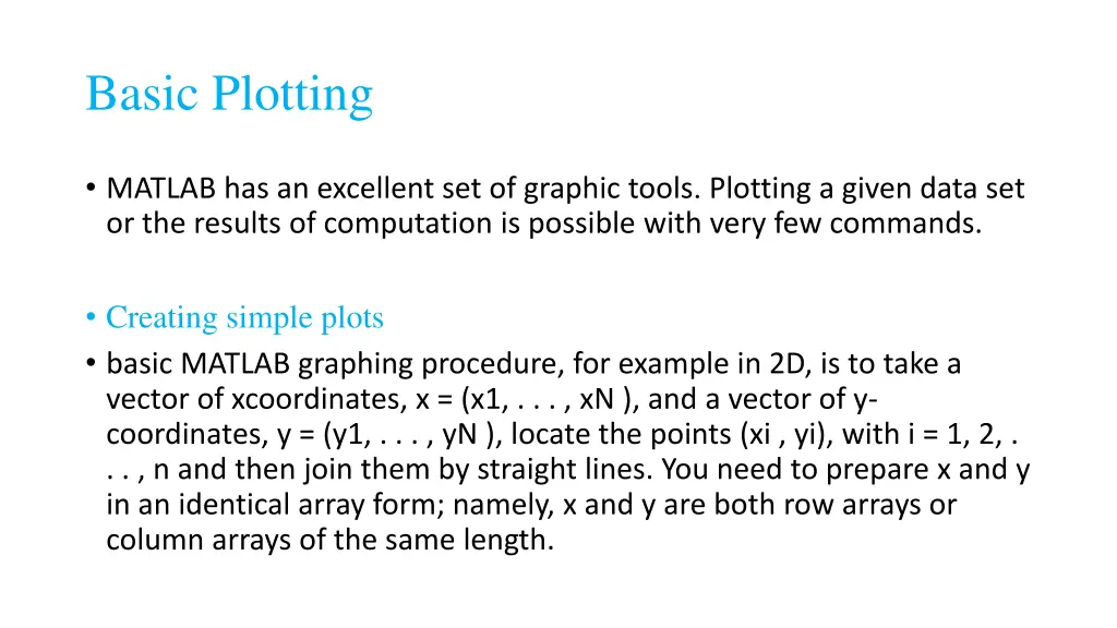 basic plotting