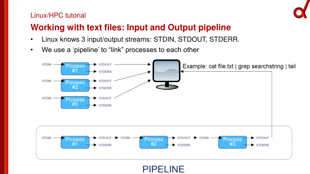 linux hpc tutorial working with text files input