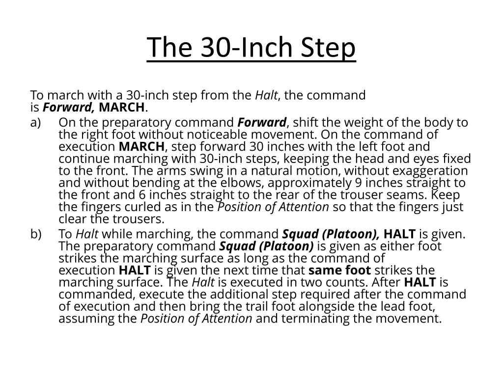 the 30 inch step