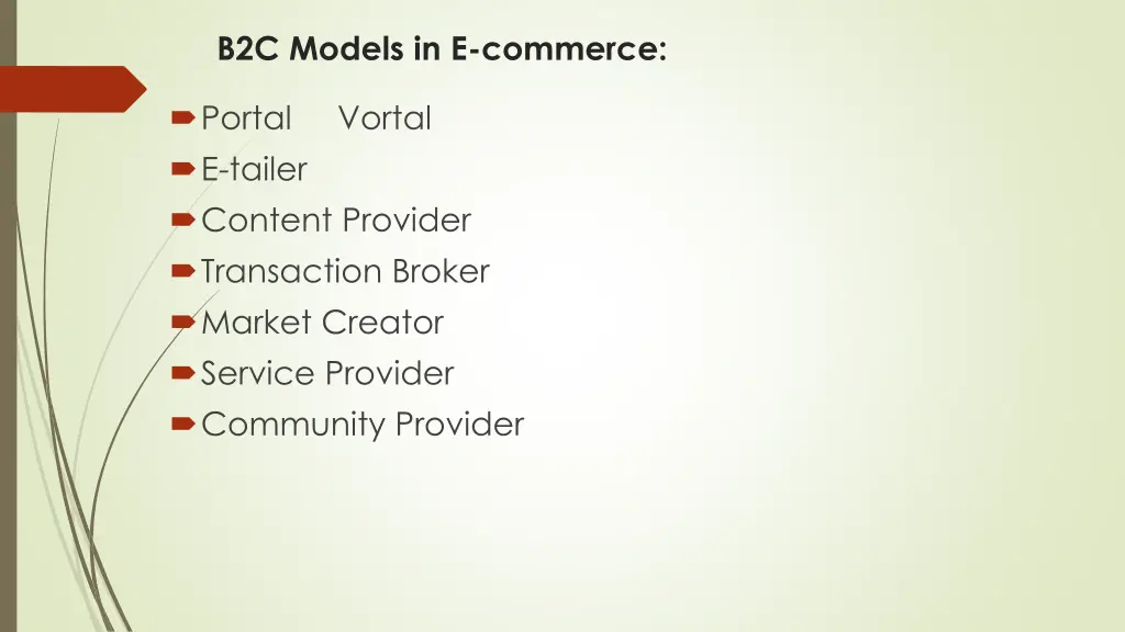b2c models in e commerce