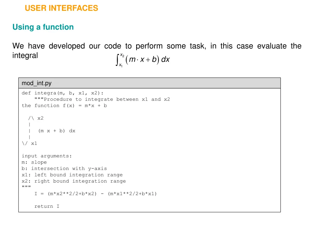 user interfaces 5