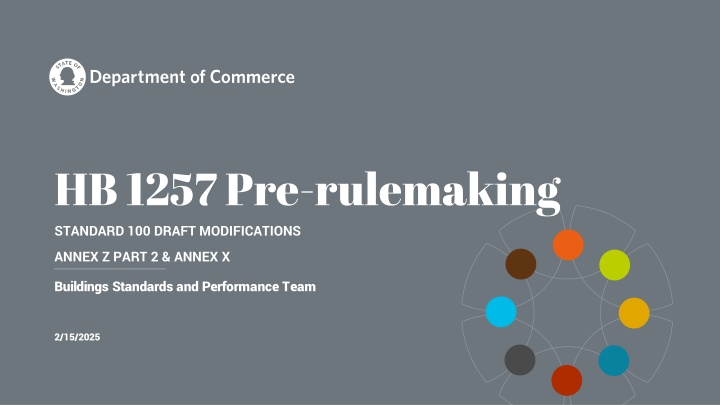 hb 1257 pre rulemaking standard 100 draft
