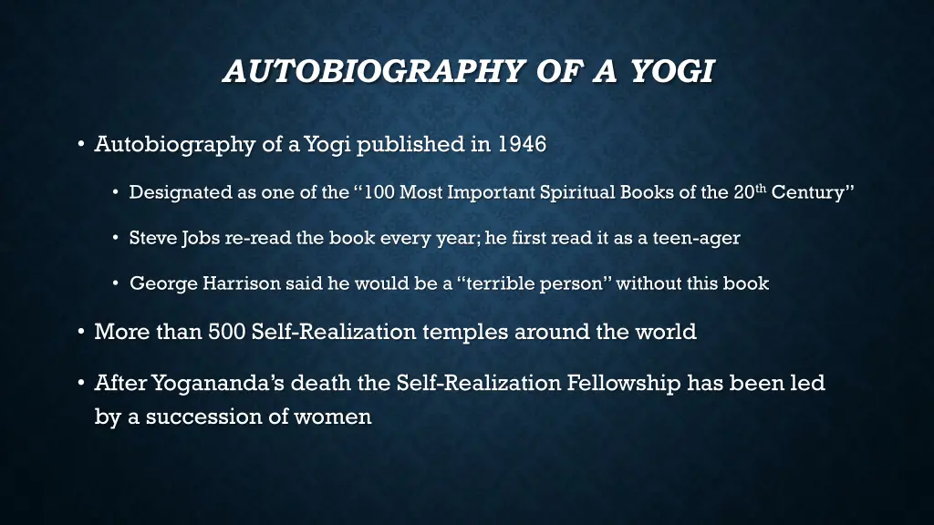 autobiography of a yogi