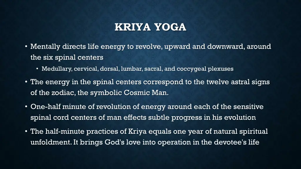kriya yoga