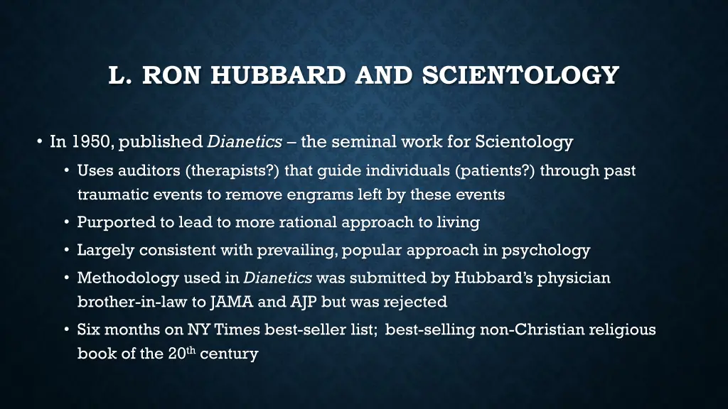 l ron hubbard and scientology 2