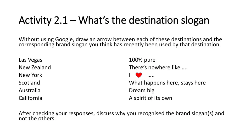 activity 2 1 activity 2 1 what s the destination