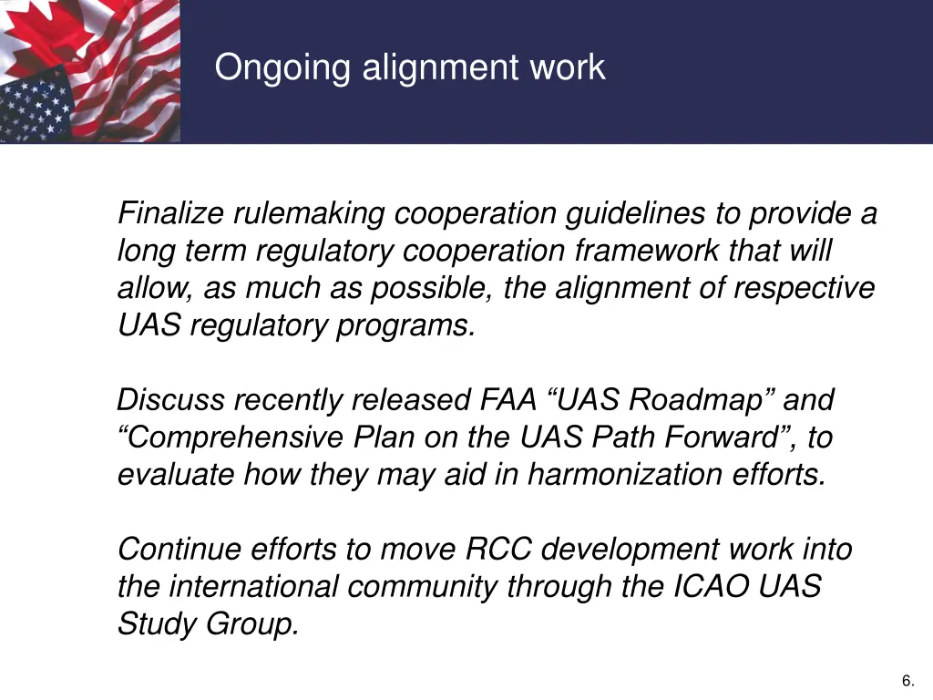 ongoing alignment work