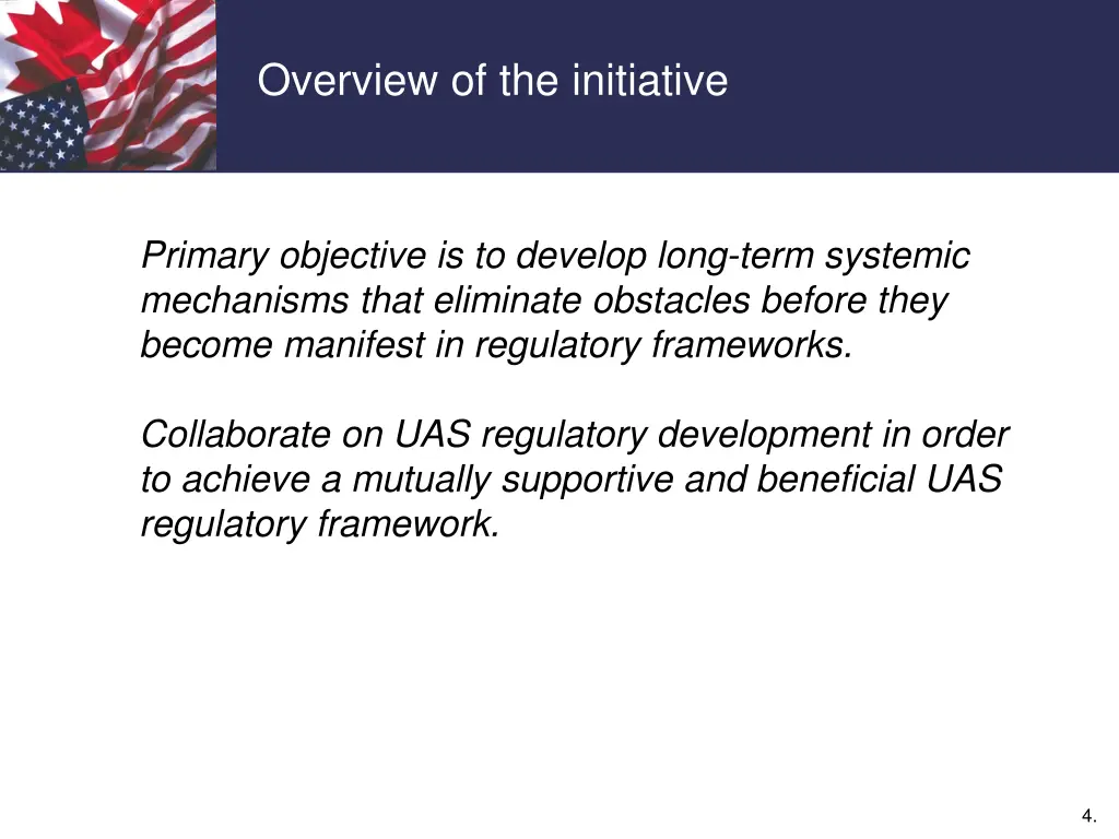 overview of the initiative