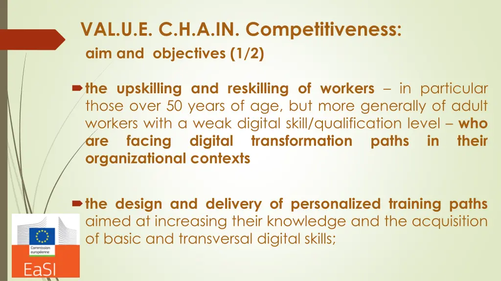val u e c h a in competitiveness