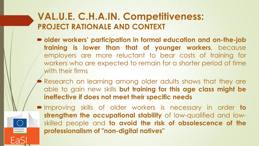 val u e c h a in competitiveness project 2