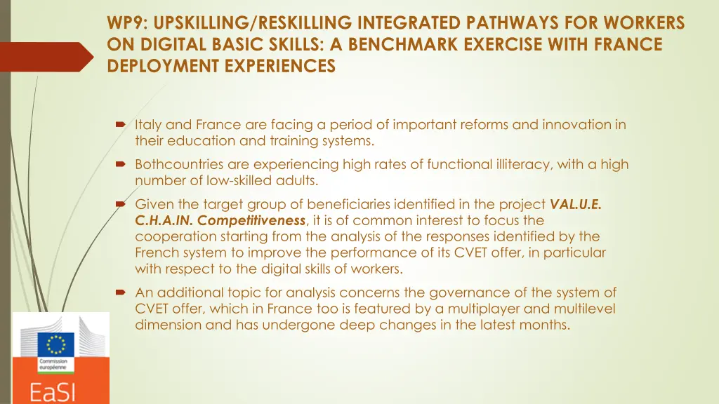wp9 upskilling reskilling integrated pathways